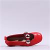 Wonders Lulu Flat Pump Disc Detail - Red Leather